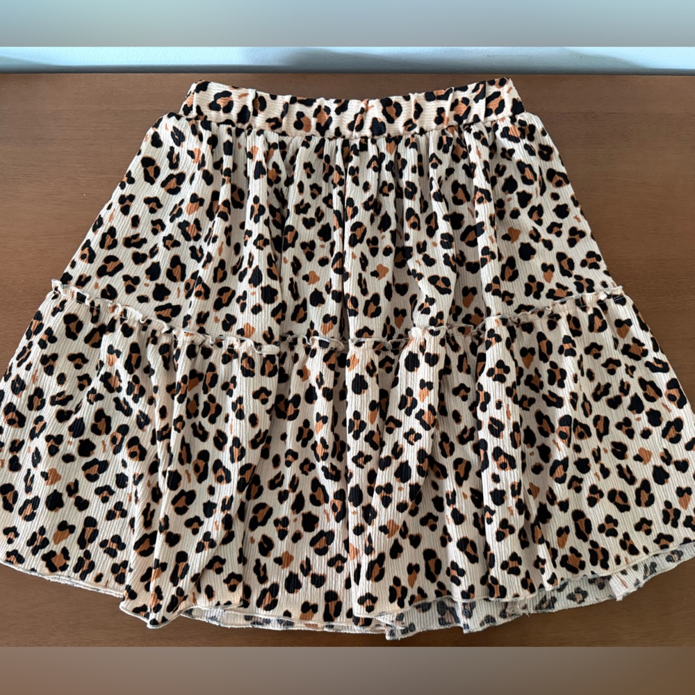 Girls Cheetah Print Skirt